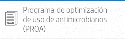 Programa de optimización de uso de antimicrobianos